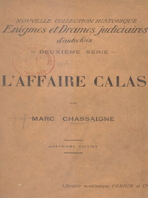 cover image of L'affaire Calas